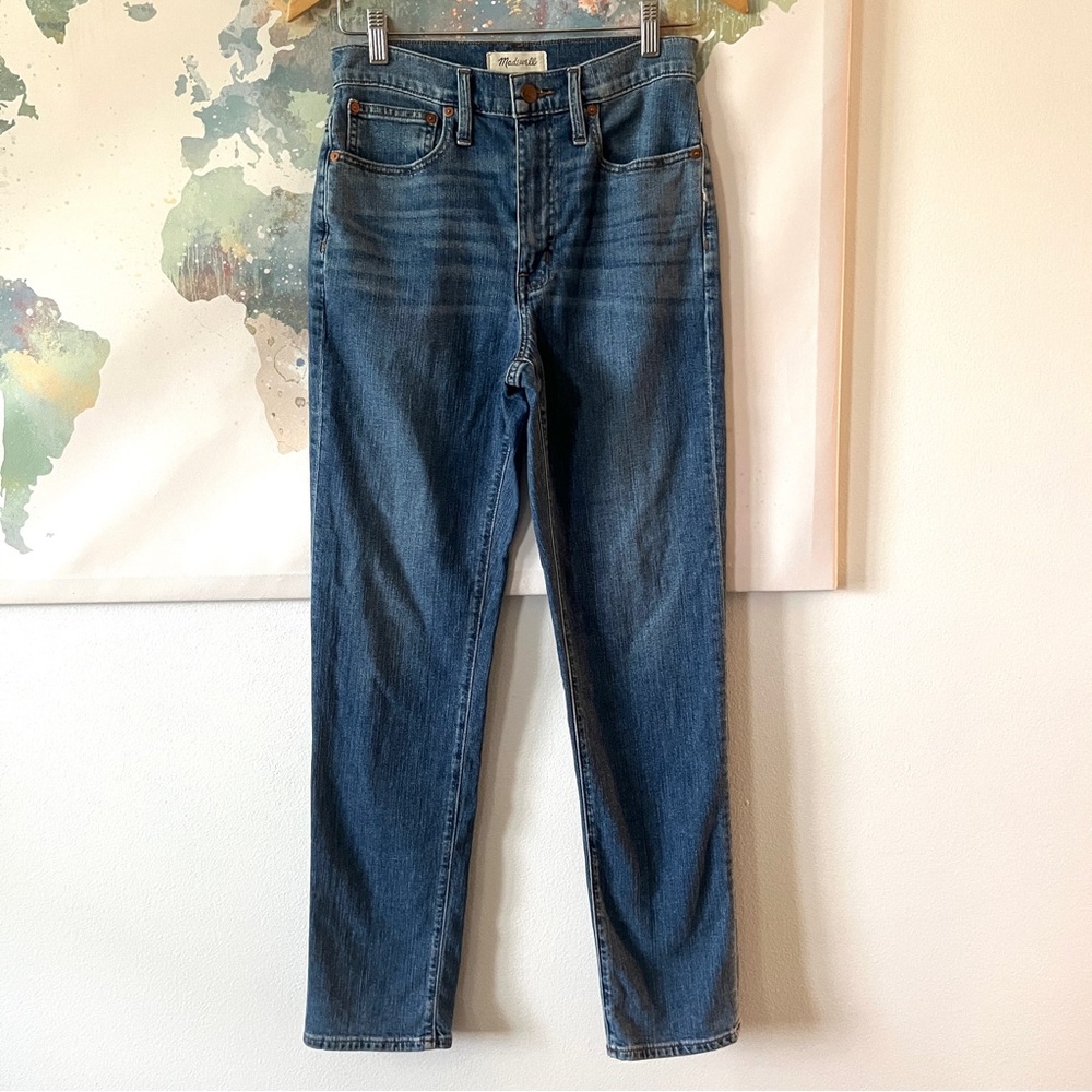 Madewell Jeans The High‎ Rise Slim Boy Jean Size 26 Blue Denim Moorland Wash